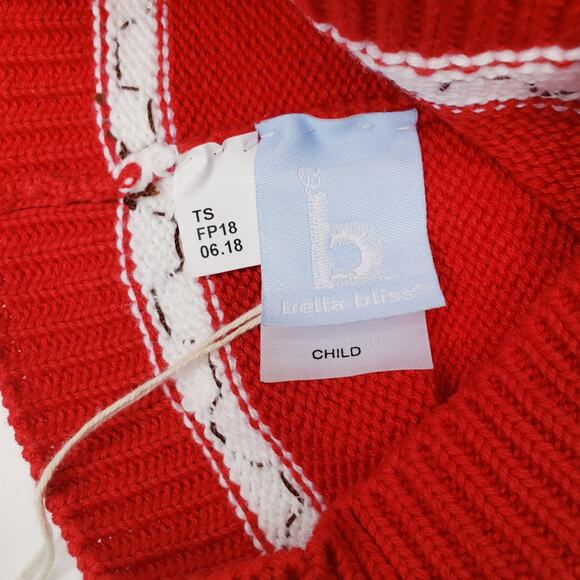 NWT BELLA BLISS Handmade in Peru 100% Cotton Apple Children's Cap Beanie Red - Picture 3 of 4
